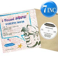 画像1: DARLENE DAVIS / I FOUND LOVE (7インチMIX) [◎中古レア盤◎お宝！P.ADAMS！英国版ジャケ！7"MIX + インスト！]