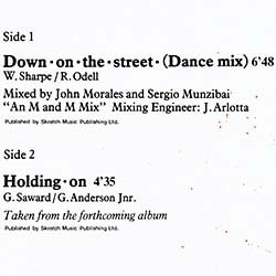 画像2: SHAKATAK / DOWN ON THE STREET (独原盤/12"MIX) [◎中古レア盤◎お宝！SADEと並ぶオシャレ最高峰！お探しの西ドイツ原盤！]