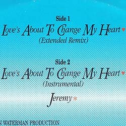 画像2: DONNA SUMMER / LOVE'S ABOUT TO CHANGE MY HEART + JEREMY (英原盤/全2曲) [◎中古レア盤◎お宝！本物の英国原盤！別内容2曲版！]