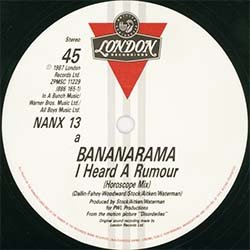 画像2: BANANARAMA / I HEARD A RUMOUR (英原盤/ホロスコープMIX) [◎中古レア盤◎お宝！希少な英国原盤！人気REMIX！]