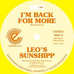 画像2: LEO'S SUNSHIPP / I'M BACK FOR MORE (全2曲) [■廃盤■お宝直行！世界500枚のみ！海外高値！黄色レコード！]