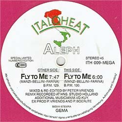 画像4: ALEPH / FLY TO ME (独原盤/REMIX) [◎中古レア盤◎激レア！ピンク色レコード！ドイツのみの別内容版！]
