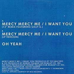 画像2: ROBERT PALMER / MERCY MERCY ME (欧州原盤/REMIX) [◎中古レア盤◎お宝！人気ジャケ付！お洒落カバー！]