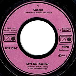 画像3: CHANGE / LET'S GO TOGETHER & PART OF ME (7インチMIX) [◎中古レア盤◎お宝美品盤！ドイツ版ジャケ7"MIX！]