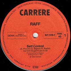 画像2: RAF / SELF CONTROL (独原盤/12"MIX) [◎中古レア盤◎激レア！西ドイツ版ジャケ！ラップが入るMIXがコレ！]