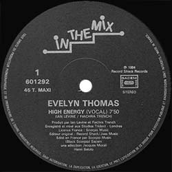 画像3: EVELYN THOMAS / HIGH ENERGY (仏原盤/12"MIX) [◎中古レア盤◎激レア！フランス版「筋肉ジャケ」！]