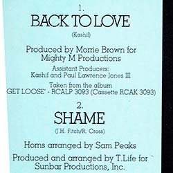 画像2: EVELYN KING / BACK TO LOVE & SHAME (英原盤/全2曲) [◎中古レア盤◎激レア！なんと12"！英国版ジャケ！豪華2曲版！]