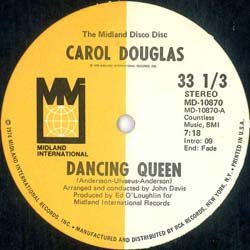 画像2: CAROL DOUGLAS / DANCING QUEEN (米原盤/12"MIX) [◎中古レア盤◎お宝！正真正銘のUS原盤！ロングMIX！]