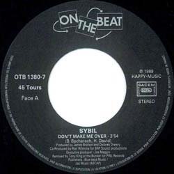 画像2: SYBIL / DON'T MAKE ME OVER (7インチ) [◎中古レア盤◎お宝！美A級品！フランス版ジャケ7"！グランドビート名曲！]