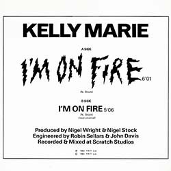 画像2: KELLY MARIE / I'M ON FIRE (仏原盤/12"MIX) [◎中古レア盤◎鬼レア！シュリンク付！フランス版ジャケ！最強ハイエナジー！]