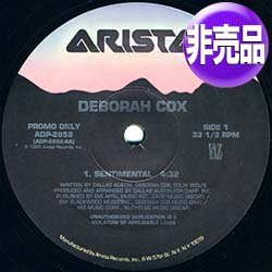 画像1: DEBORAH COX / SENTIMENTAL (USプロモ/2VER) [◎中古レア盤◎貴重！超哀愁オリジナルMIXを1面収録！USプロモ12"！]