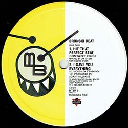 画像3: BRONSKI BEAT / HIT THAT PERFECT BEAT (英原盤/REMIX) [◎中古レア盤◎お宝！本物の原盤！必殺「狼バージョン」！]