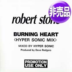 画像1: ROBERT STONE / BURNING HEART (国内プロモ/HYPER SONIC MIX) [◎中古レア盤◎激レア！美A級品！非売品ジャケ！ド派手ジャパンMIX！]