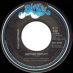 画像2: DAN HARTMAN / INSTANT REPLAY (7インチMIX) [◎中古レア盤◎お宝！貴重なオランダ版ジャケ！7"MIX！]