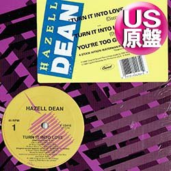 画像1: HAZELL DEAN / TURN IT INTO LOVE (米原盤/ディスコネットEDIT) [◎中古レア盤◎激レア！初回ステッカー付原盤！別内容のDJ専用MIX！]