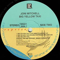 画像2: JONI MITCHELL / BIG YELLOW TAXI (独原盤/TRAFFIC JAM MIX) [◎中古レア盤◎鬼レア！幻の別MIX！ドイツのみ！TVフレンズ版！]