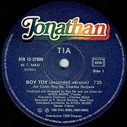 画像3: TIA / BOY TOY (仏原盤/12"MIX) [◎中古レア盤◎激レア！別タイプのフランス版ジャケ！ロングMIX！]