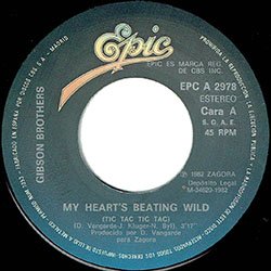 画像2: GIBSON BROTHERS / MY HEART'S BEATING WILD (7インチMIX) [◎中古レア盤◎激レア！別デザインのスペイン版ジャケ！7"MIX！]