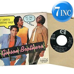 画像1: GIBSON BROTHERS / MY HEART'S BEATING WILD (7インチMIX) [◎中古レア盤◎お宝！イタリア版ジャケ7"MIX！]