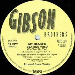 画像3: GIBSON BROTHERS / MY HEART'S BEATING WILD (英原盤/12"MIX) [◎中古レア盤◎お宝！英国版ジャケ原盤！ロングMIX！]