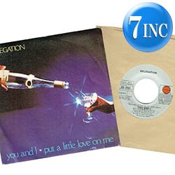 画像1: DELEGATION / PUT A LITTLE LOVE ON ME + 1曲 (7インチMIX) [◎中古レア盤◎激レア！最強のイタリア版ジャケ！超豪華2曲の7"MIX！]