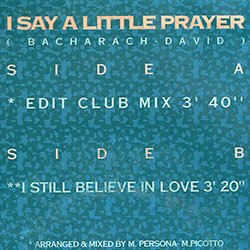 画像2: DAVID MICHAEL JOHNSON / I SAY A LITTLE PRAYER (7インチMIX) [◎中古レア盤◎激レア！ベルギー版ジャケ7"MIX！小さな願い！]