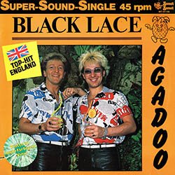画像2: BLACK LACE / AGADOO (独原盤/全3曲) [◎中古レア盤◎激レア！マニア品！ド派手マーブル盤！"竹の子"特大ヒット！]