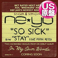 画像1: NE-YO / SO SICK & STAY (米原盤/全2曲) [◎中古レア盤◎お宝！ステッカー付原盤！豪華2曲入り版！]