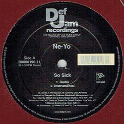 画像2: NE-YO / SO SICK & STAY (米原盤/全2曲) [◎中古レア盤◎お宝！ステッカー付原盤！豪華2曲入り版！]