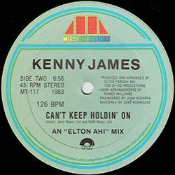 画像2: KENNY JAMES / CAN'T KEEP HOLDIN ON (米原盤/12"MIX) [◎中古レア盤◎お宝！隠れ哀愁ダンクラ！SECOND IMAGEカバー！]