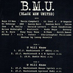 画像2: B.M.U. / U WILL KNOW (英原盤/REMIX) [◎中古レア盤◎お宝！英国ジャケ付原盤！SNOOP"AIN'T NO FUN"使い！]