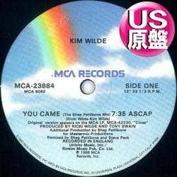 画像1: KIM WILDE / YOU CAME (米原盤/12"MIX) [◎中古レア盤◎お宝！コレはUS原盤！SHEP.P MIX！]