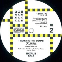 画像2: NATALIE COLE / I WANNA BE THAT WOMAN (独原盤/全2曲) [◎中古レア盤◎激レア！"ピンク文字ジャケ"REMIX版！MURO系R&B名曲！]