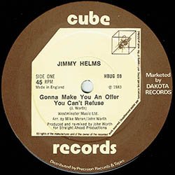 画像3: JIMMY HELMS / GONNA MAKE YOU AN OFFER YOU CAN'T REFUSE (83年MIX/全3曲) [◎中古レア盤◎お宝！英国のみの12"！衝撃のロングMIX！極上甘茶ソウル！]