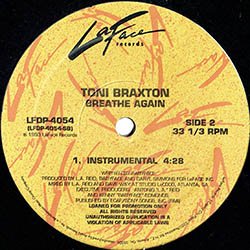 画像2: TONI BRAXTON / BREATHE AGAIN (USプロモ/インスト入り) [◎中古レア盤◎激レア！マニア品！インストはアメプロのみ！]