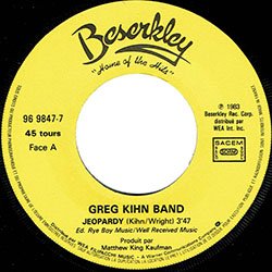 画像3: GREG KIHN BAND / JEOPARDY (7インチ) [◎中古レア盤◎お宝！フランス版ジャケ7"！DJ HARVEYプレイ！]