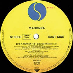 画像3: MADONNA / LIKE A PRAYER (独原盤/REMIX) [◎中古レア盤◎お宝！ドイツ版ジャケ！音圧抜群の1面使用！ペプシCM曲！]