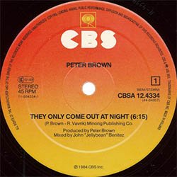 画像3: PETER BROWN / THEY ONLY COME OUT AT NIGHT (和蘭原盤/12"MIX) [◎中古レア盤◎お宝！オランダ原盤！哀愁大ヒット！]