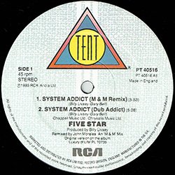 画像2: FIVE STAR / SYSTEM ADDICT (英原盤/REMIX) [◎中古レア盤◎お宝！希少ジャケ付！名古屋大ヒット！M&M MIX！]