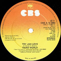 画像3: THIRD WORLD / TRY JAH LOVE (英原盤/12"MIX) [◎中古レア盤◎お宝！希少な英国版ロゴジャケ！ロングMIX！]