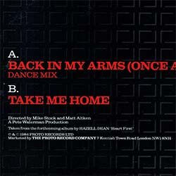 画像2: HAZELL DEAN / BACK IN MY ARMS (英原盤/12"MIX) [◎中古レア盤◎お宝！英国原盤！ハイエナジー名曲！LP未収録曲入り！]