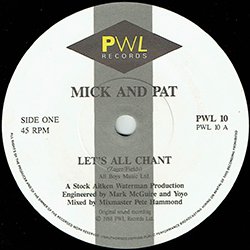 画像2: PAT & MICK / LET'S ALL CHANT (7インチMIX) [◎中古レア盤◎お宝！英国版ジャケ7"MIX！チャンタで行こう！]