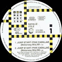 画像2: NATALIE COLE / JUMP START & PINK CADILLAC (独原盤/全2曲) [◎中古レア盤◎激レア！ピンク文字ジャケ！曲が変わるREMIX！]