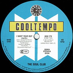 画像2: THE SOUL CLUB / I WANT YOUR GUY (独原盤/12"MIX) [◎中古レア盤◎激レア！ドイツ版ジャケ！極上哀愁ダンクラ！]