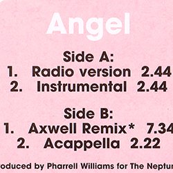 画像2: PHARRELL / ANGEL (欧州原盤/REMIX) [◎中古レア盤◎お宝！APEジャケ！R&Bハウス入り！]