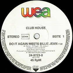 画像2: CLUB HOUSE / DO IT AGAIN meets BILLIE JEAN (独原盤/12"MIX) [◎中古レア盤◎お宝！ドイツ版ジャケ！不思議なビリー・ジーン！]