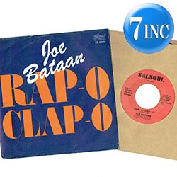 画像1: JOE BATAAN / RAP-O CLAP-O (7インチ) [◎中古レア盤◎お宝！ベルギー版ジャケ7"！インスト入り！ ]