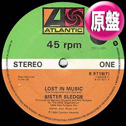 画像1: SISTER SLEDGE / LOST IN MUSIC 84' (英原盤/84年MIX) [◎中古レア盤◎お宝！エコーMIXこと「84年REMIX」がコレ！]