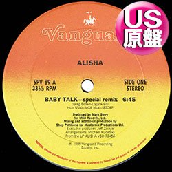 画像1: ALISHA / BABY TALK (米原盤/12"MIX) [◎中古レア盤◎お宝！コレはUS原盤！スペシャルMIX + DUB！]