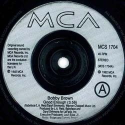 画像3: BOBBY BROWN / GOOD ENOUGH (7インチMIX) [◎中古レア盤◎お宝！英国版ジャケ！7"MIX + インスト！]